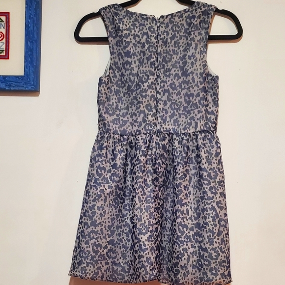 A Dark Blue and Grey Jeweled Dress - Picture 2 of 2